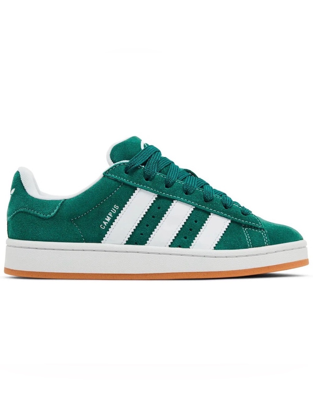 NWT adidas Campus 00s Green Suede with White Stripes low top sneaker 4.5y